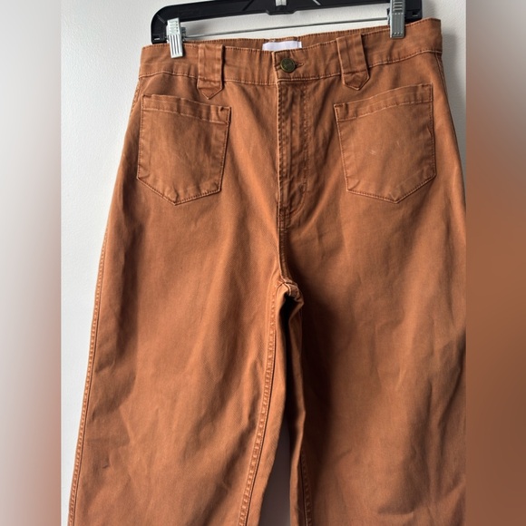 Frame Brown Utility Cropped Pants - Picture 6 of 13